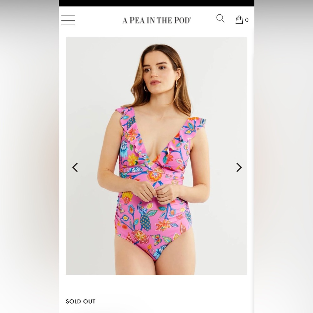 A Pea In The Pod Maternity Swimsuit Size Large